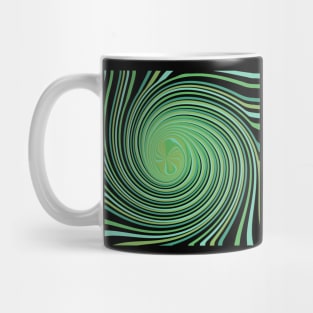 green spiral Mug